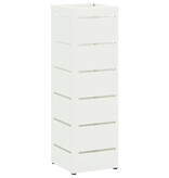 VidaXL Paraplubak Wit Hout Standaard Paraplubak Eigentijds