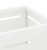 VidaXL Paraplubak Wit Hout Standaard Paraplubak Eigentijds