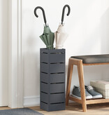 VidaXL Paraplubak Anthraciet Metaal Middelgroot Decoratieve Inzetstukken