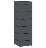 VidaXL Paraplubak Anthraciet Metaal Middelgroot Decoratieve Inzetstukken