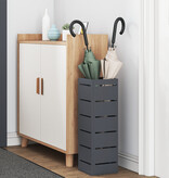 VidaXL Paraplubak Anthraciet Metaal Middelgroot Decoratieve Inzetstukken