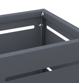 VidaXL Paraplubak Anthraciet Metaal Middelgroot Decoratieve Inzetstukken