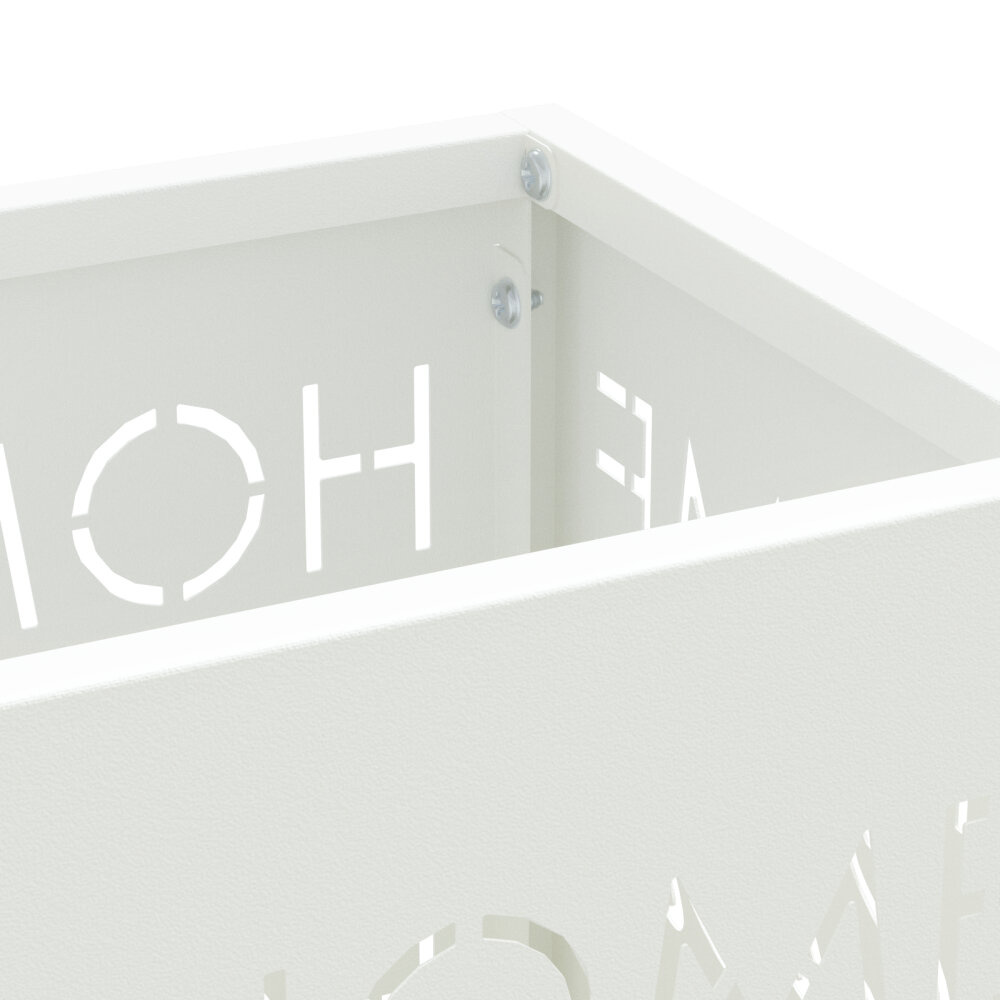 VidaXL Paraplubak Wit Metaal Standaard Duurzaam Paraplubak