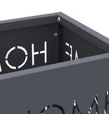 VidaXL Paraplubak Anthraciet Metaal Medium Decoratieve Inzetstukken