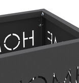 VidaXL Parapluhouder Zwart Metaal Standaard Decoratieve Inzetten