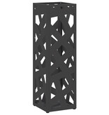 VidaXL Parapluhouder Zwart Metaal Middelgroot Patroon Paraplubak