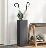 VidaXL Paraplubak Zwart Metaal Compact Minimalistisch Paraplubak