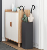 VidaXL Paraplubak Zwart Metaal Compact Minimalistisch Paraplubak