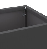 VidaXL Paraplubak Zwart Metaal Compact Minimalistisch Paraplubak