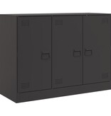 VidaXL Dressoir 99x39x73 cm staal zwart