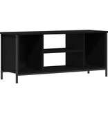 VidaXL Zwart Eiken Entertainmentcentrum Zwart eiken Bewerkt hout, metaal