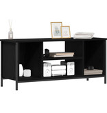 VidaXL Zwart Eiken Entertainmentcentrum Zwart eiken Bewerkt hout, metaal