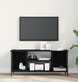 VidaXL Zwart Eiken Entertainmentcentrum Zwart eiken Bewerkt hout, metaal