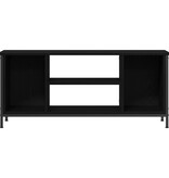 VidaXL Zwart Eiken Entertainmentcentrum Zwart eiken Bewerkt hout, metaal