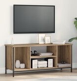 VidaXL TV-meubel Eiken Geengineerd hout, Metaal 102 x 35 x 45 cm