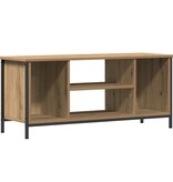 VidaXL TV-meubel Eiken Geengineerd hout, Metaal 102 x 35 x 45 cm