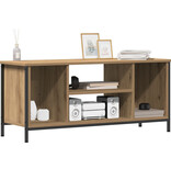 VidaXL TV-meubel Eiken Geengineerd hout, Metaal 102 x 35 x 45 cm