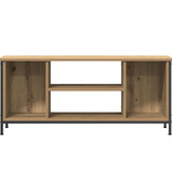 VidaXL TV-meubel Eiken Geengineerd hout, Metaal 102 x 35 x 45 cm