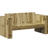 VidaXL Tuinsofa 2-Zits 134x60x62 cm Behandeld Grenenhout