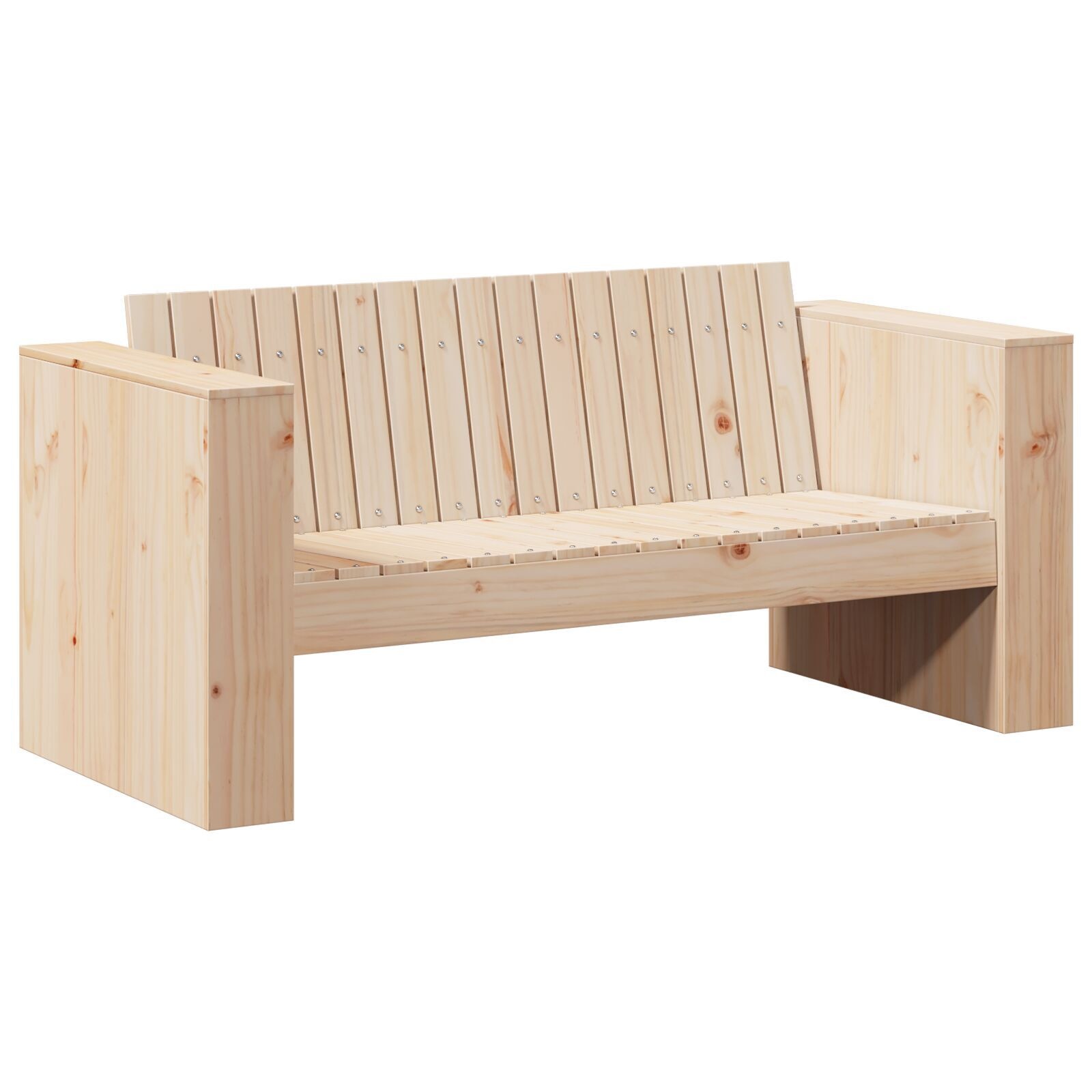 VidaXL Tuinbank 2-Zits 134x60x62 cm Massief Grenenhout