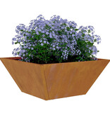 VidaXL Metalen Plantenbak Weerbestendig Staal 35 x 35 x 15 cm Duurzaam