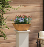 VidaXL Metalen Plantenbak Weerbestendig Staal 35 x 35 x 15 cm Duurzaam