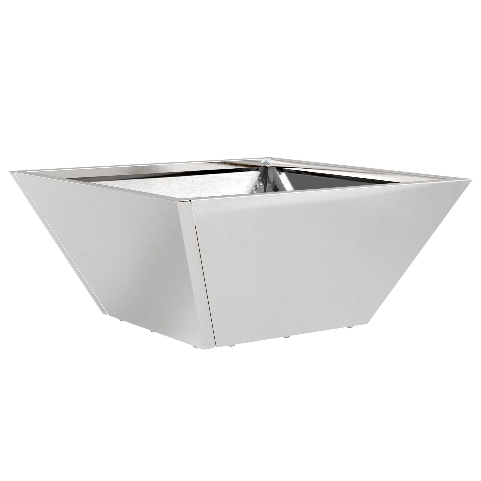 VidaXL Metalen Planter Roestvrijstaal 35 x 35 x 15 cm Metalen Planter