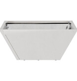 VidaXL Metalen Planter Roestvrijstaal 35 x 35 x 15 cm Metalen Planter