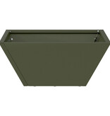 VidaXL Metalen Plantenbak Olijfgroen Metaal Middelgroot