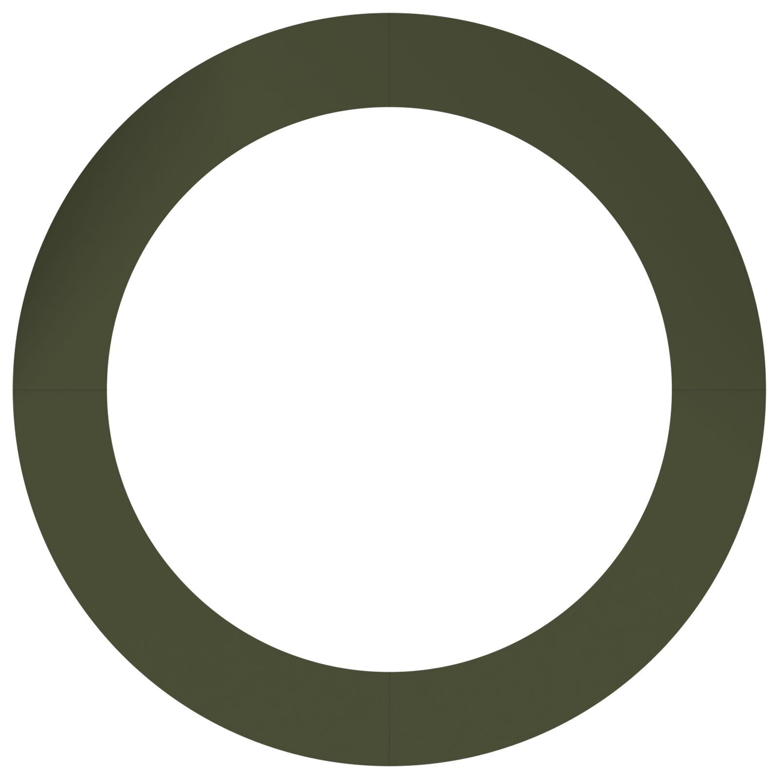 VidaXL Olijfgroene Plantenpotten Olijfgroen Kunststof Groot