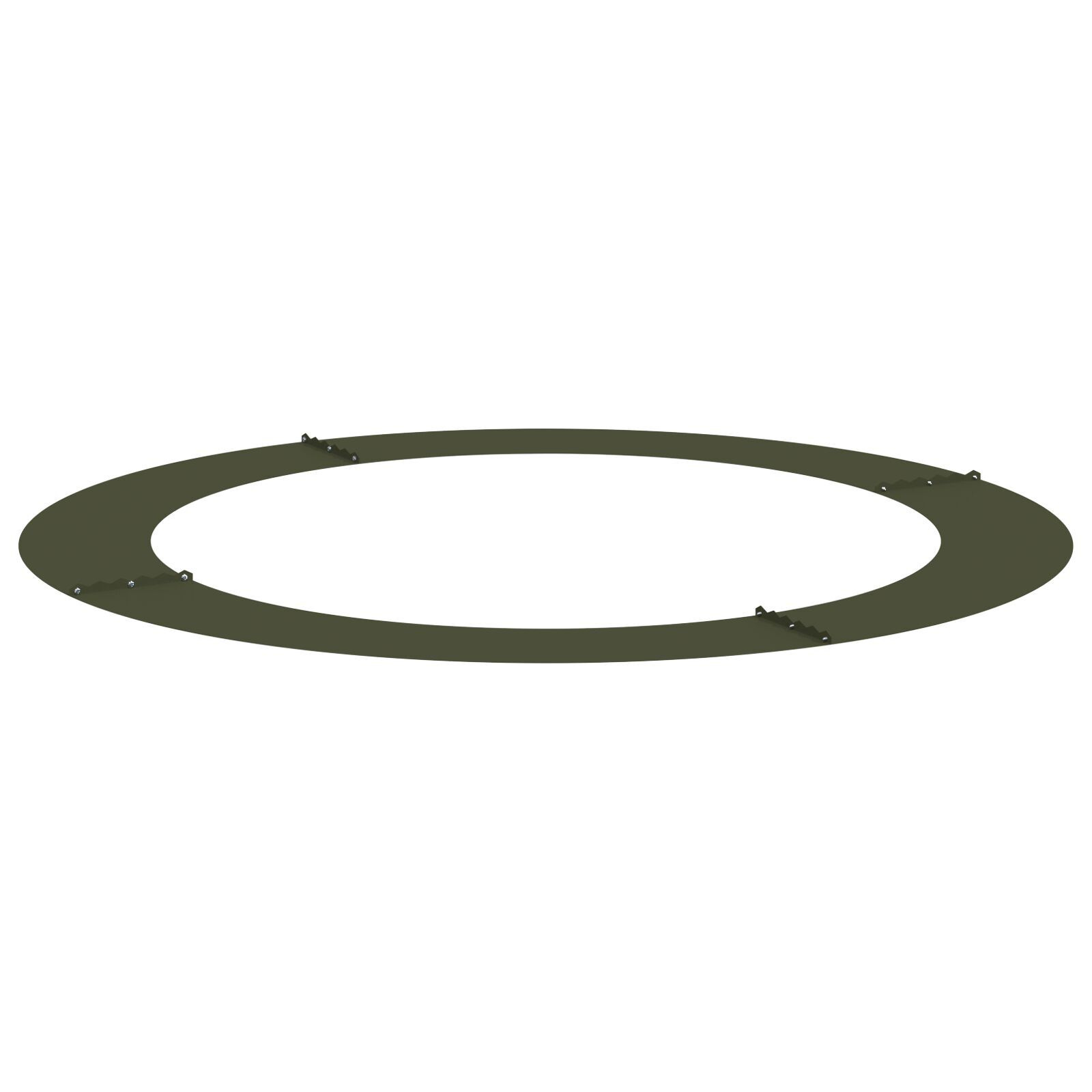 VidaXL Kunststof Plantenpot Olijfgroen Kunststof Groot Plantenpot