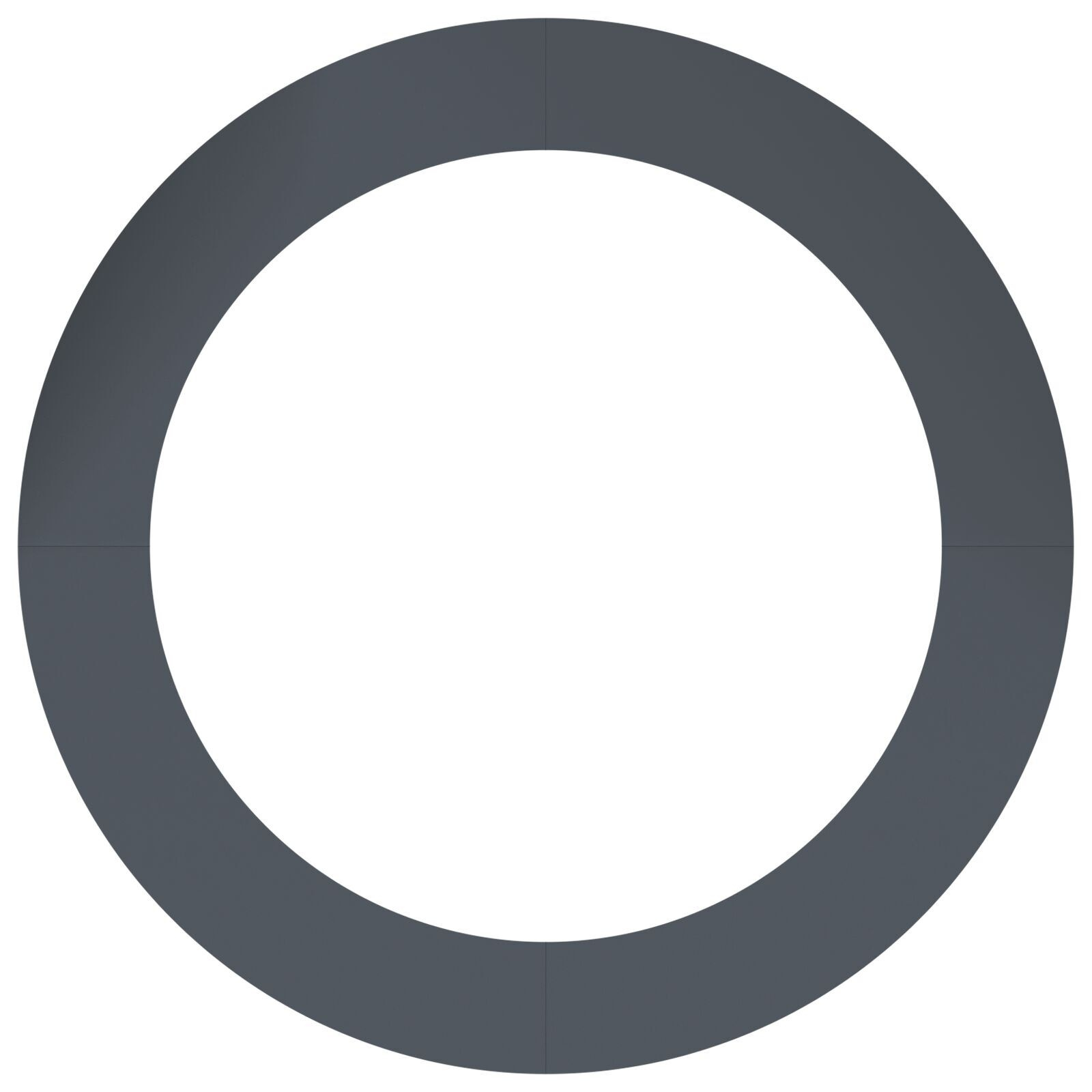 VidaXL Anthraciet Plantenbak Anthraciet Hars Groot Duurzaam