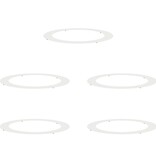 VidaXL Witte Plantenbakken Wit Kunststof Groot Ronde Plantenbak