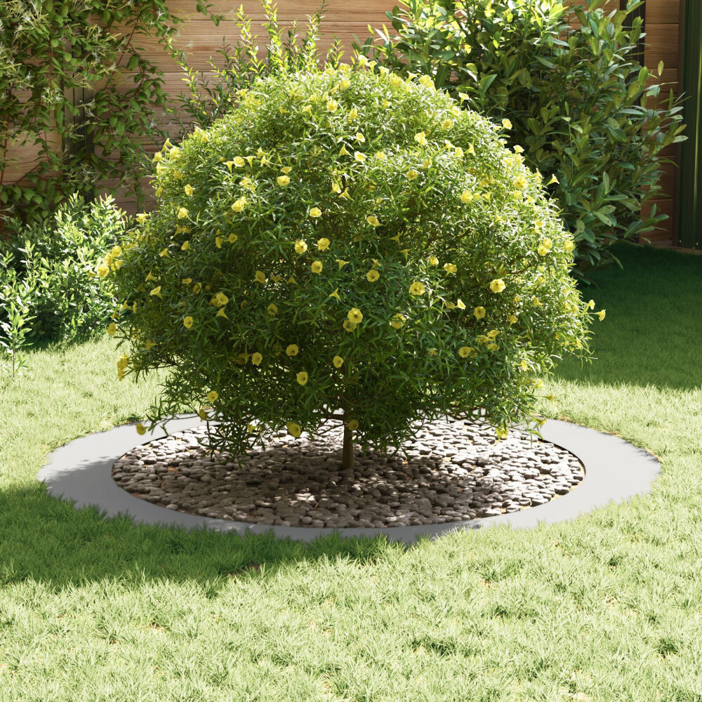 VidaXL Grote Witte Metalen Plantenbak Wit Metaal Groot Lichtgewicht