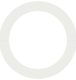 VidaXL Grote Witte Metalen Plantenbak Wit Metaal Groot Lichtgewicht