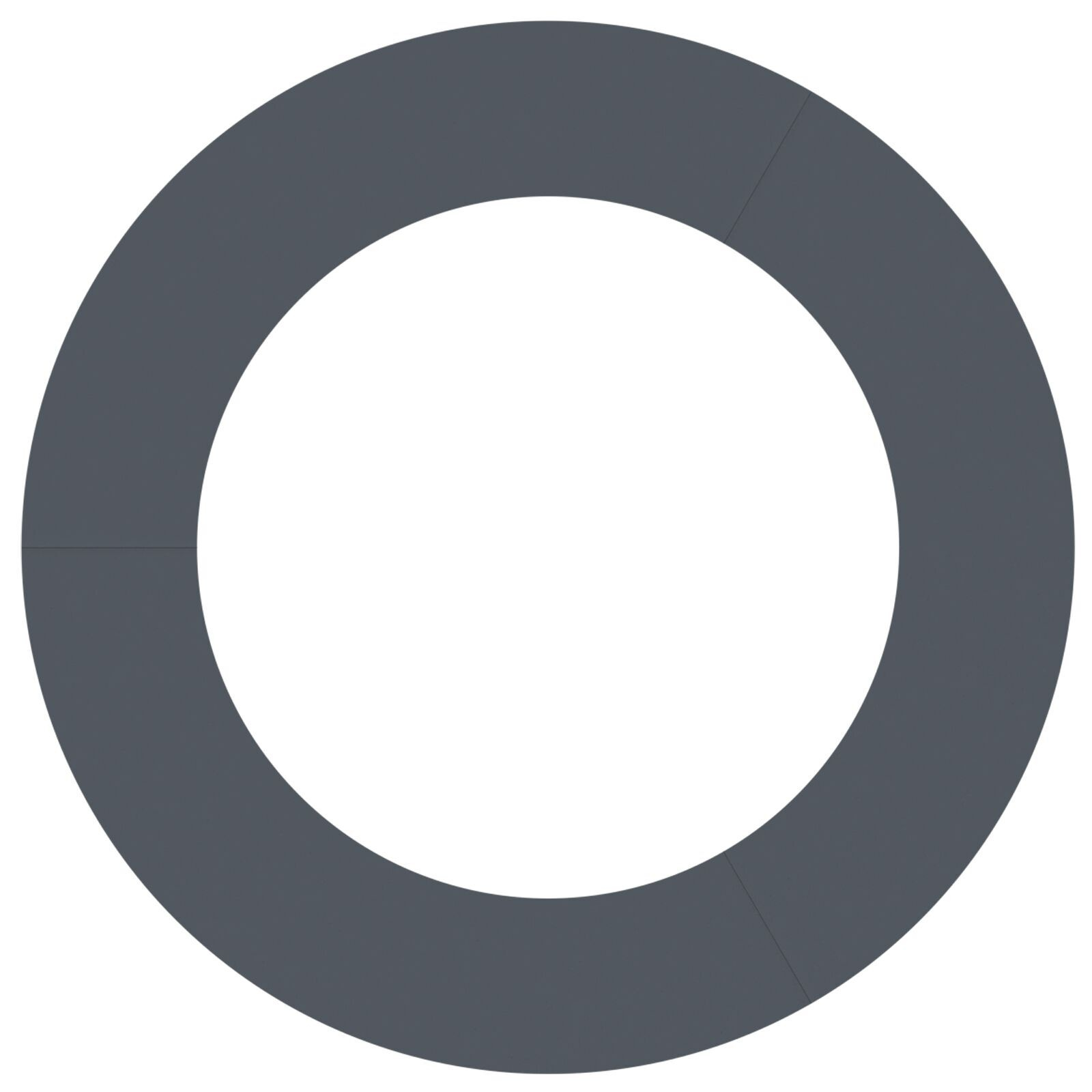 VidaXL Kunststoffen Planter Anthraciet Kunststof Groot Anthraciet Plant