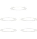 VidaXL Witte Plantenbakken Wit Kunststof Groot Inklapbaar Vloerlampen