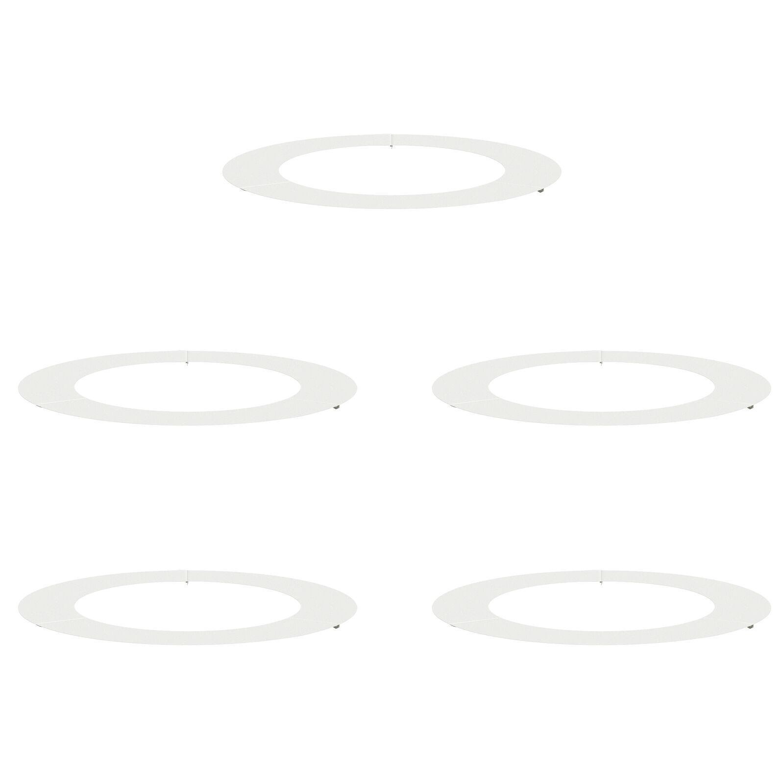 VidaXL Witte Plantenbakken Wit Kunststof Groot Inklapbaar Vloerlampen