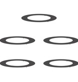 VidaXL Plastic Plantenbak Set Zwart Kunststof 90 cm diameter Duurzaam