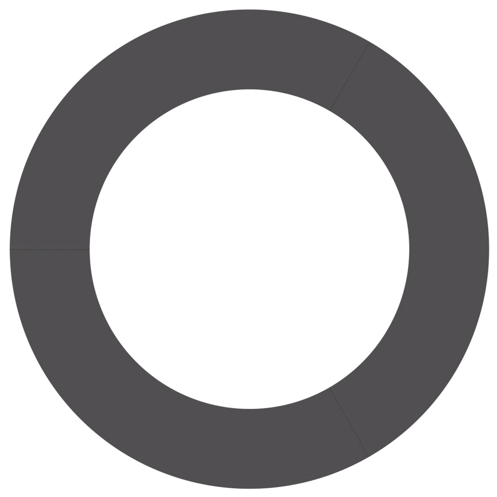 VidaXL Plastic Plantenbak Set Zwart Kunststof 90 cm diameter Duurzaam