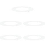 VidaXL Plastic Plantenbak Set Wit Kunststof Groot Planten