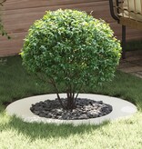 VidaXL Witte Metalen Plantenbak Wit Metaal 80 cm diameter