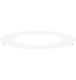 VidaXL Witte Metalen Plantenbak Wit Metaal 80 cm diameter