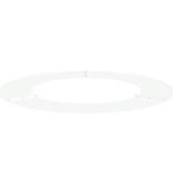 VidaXL Witte Metalen Plantenbak Wit Metaal 80 cm diameter