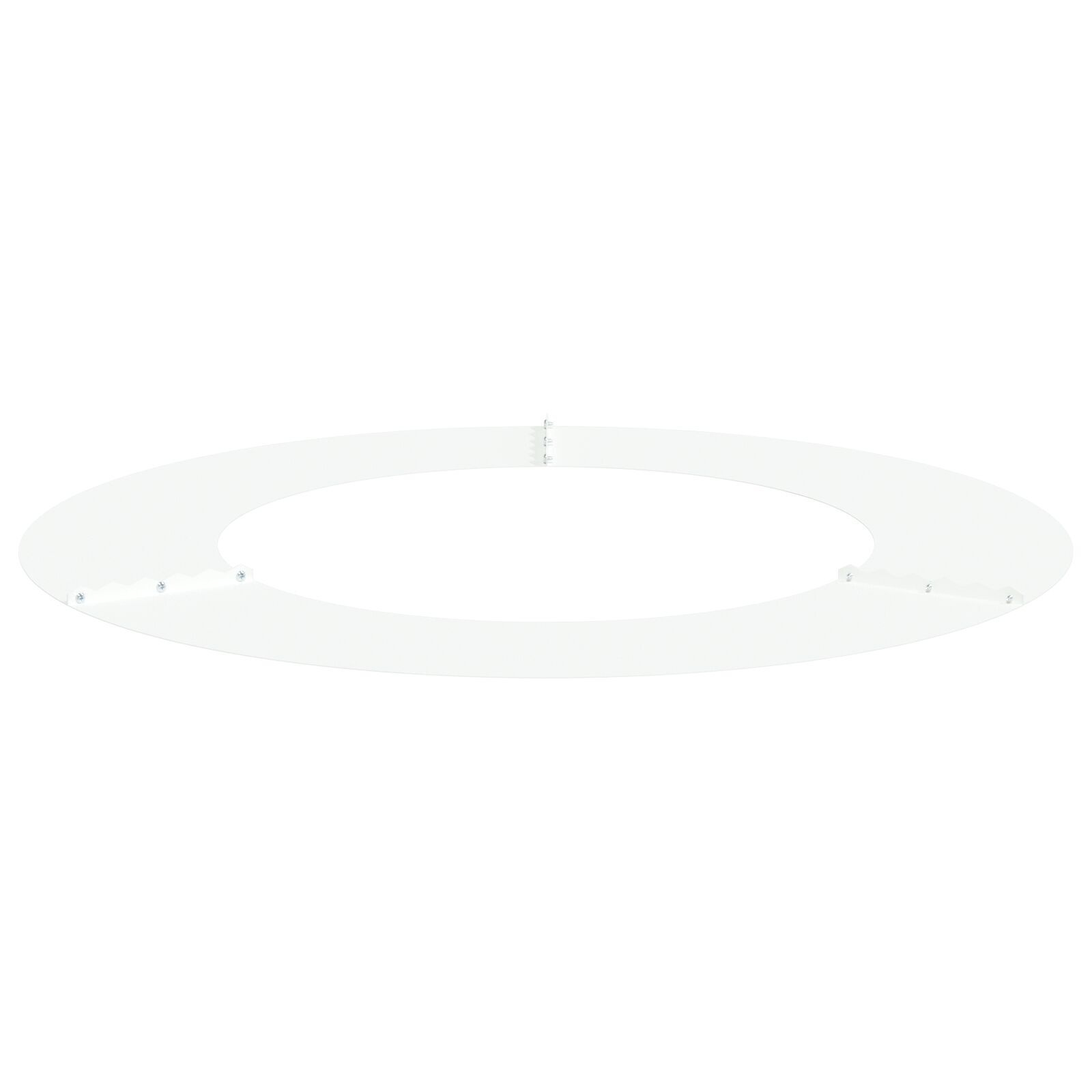 VidaXL Witte Metalen Plantenbak Wit Metaal 80 cm diameter