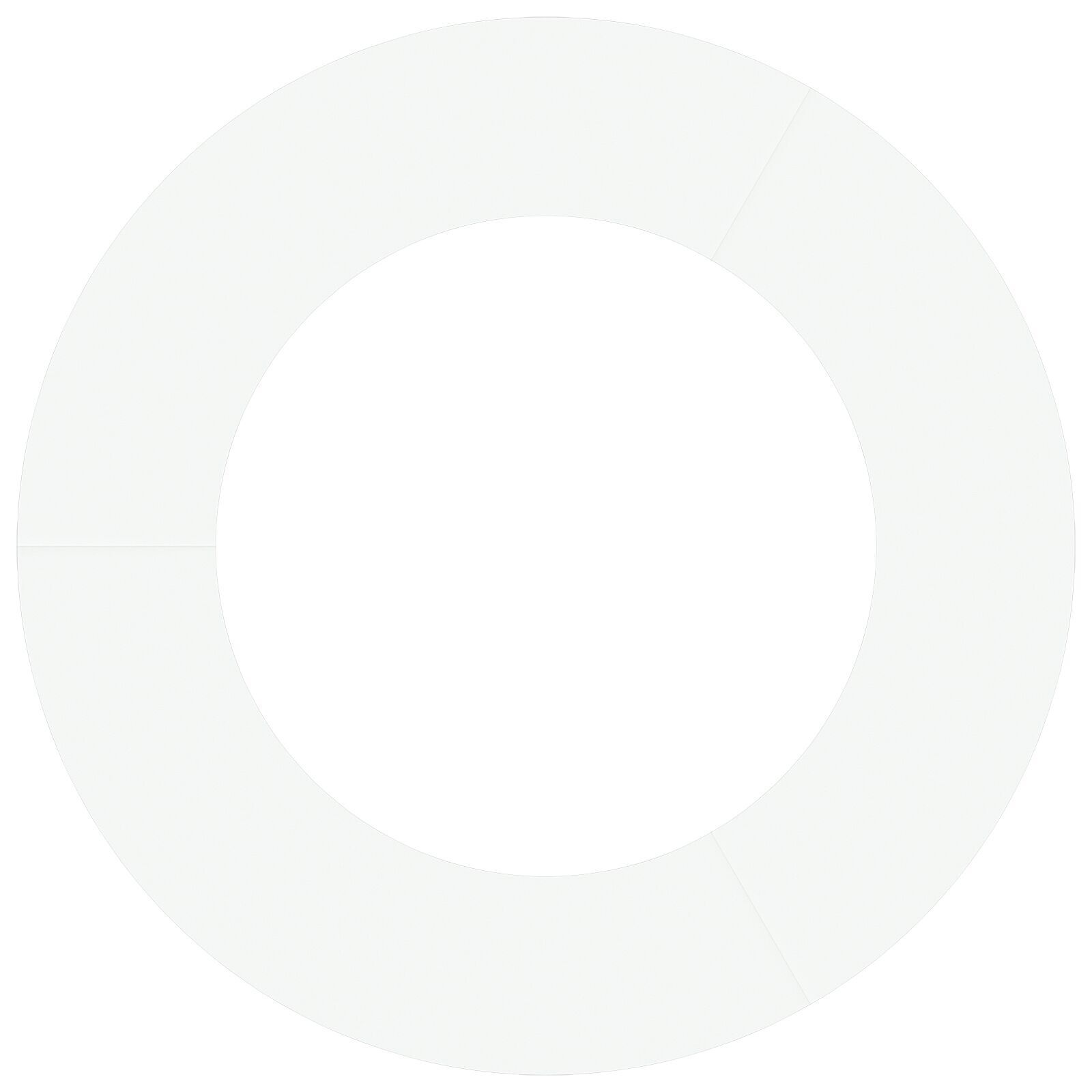 VidaXL Witte Metalen Plantenbak Wit Metaal 80 cm diameter