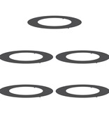 VidaXL Plastic Plantenbak Zwart Kunststof Groot Rond Modern