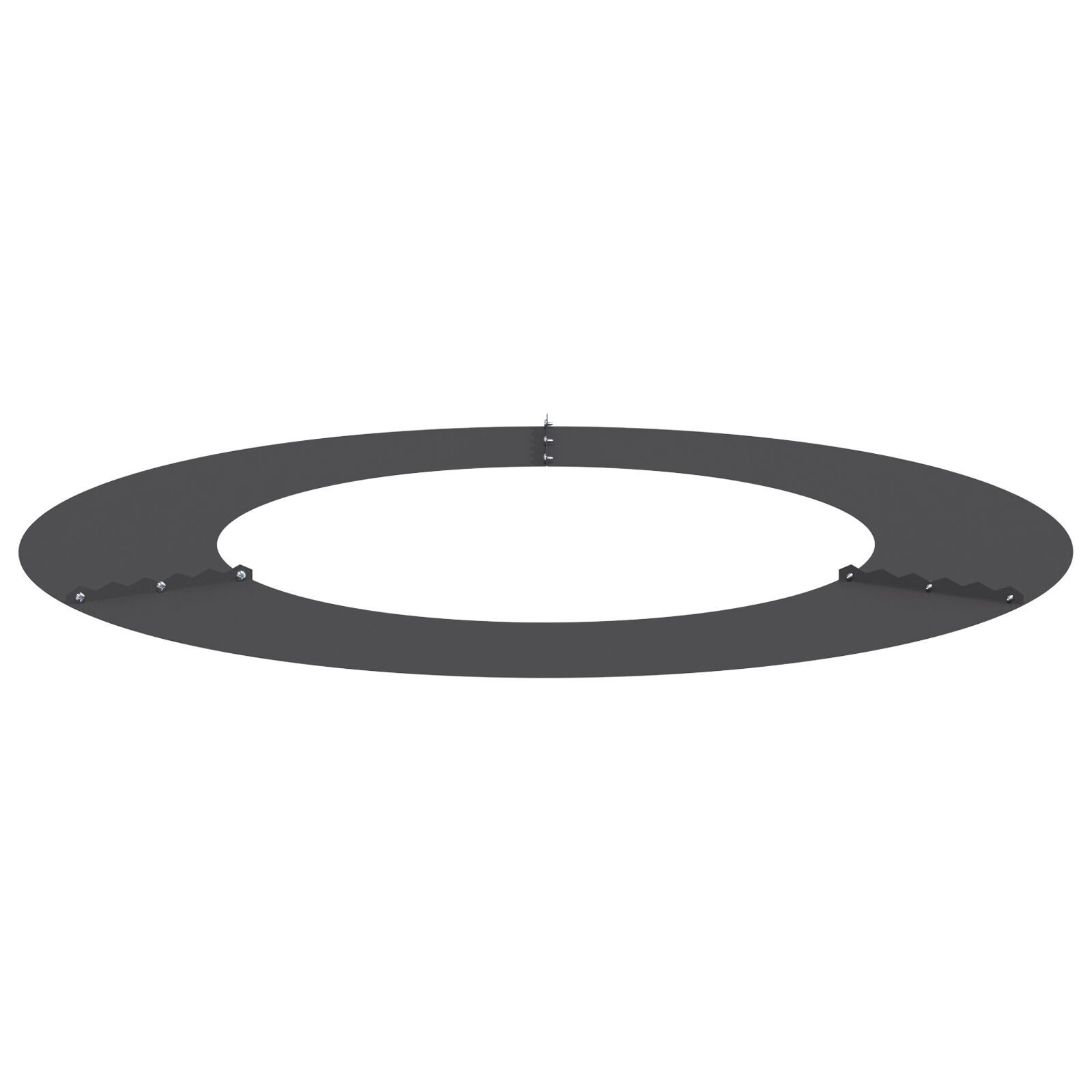 VidaXL Plastic Plantenbak Zwart Kunststof Groot Rond Modern