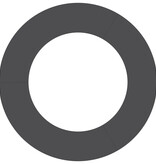 VidaXL Plastic Plantenbak Zwart Kunststof Groot Rond Modern