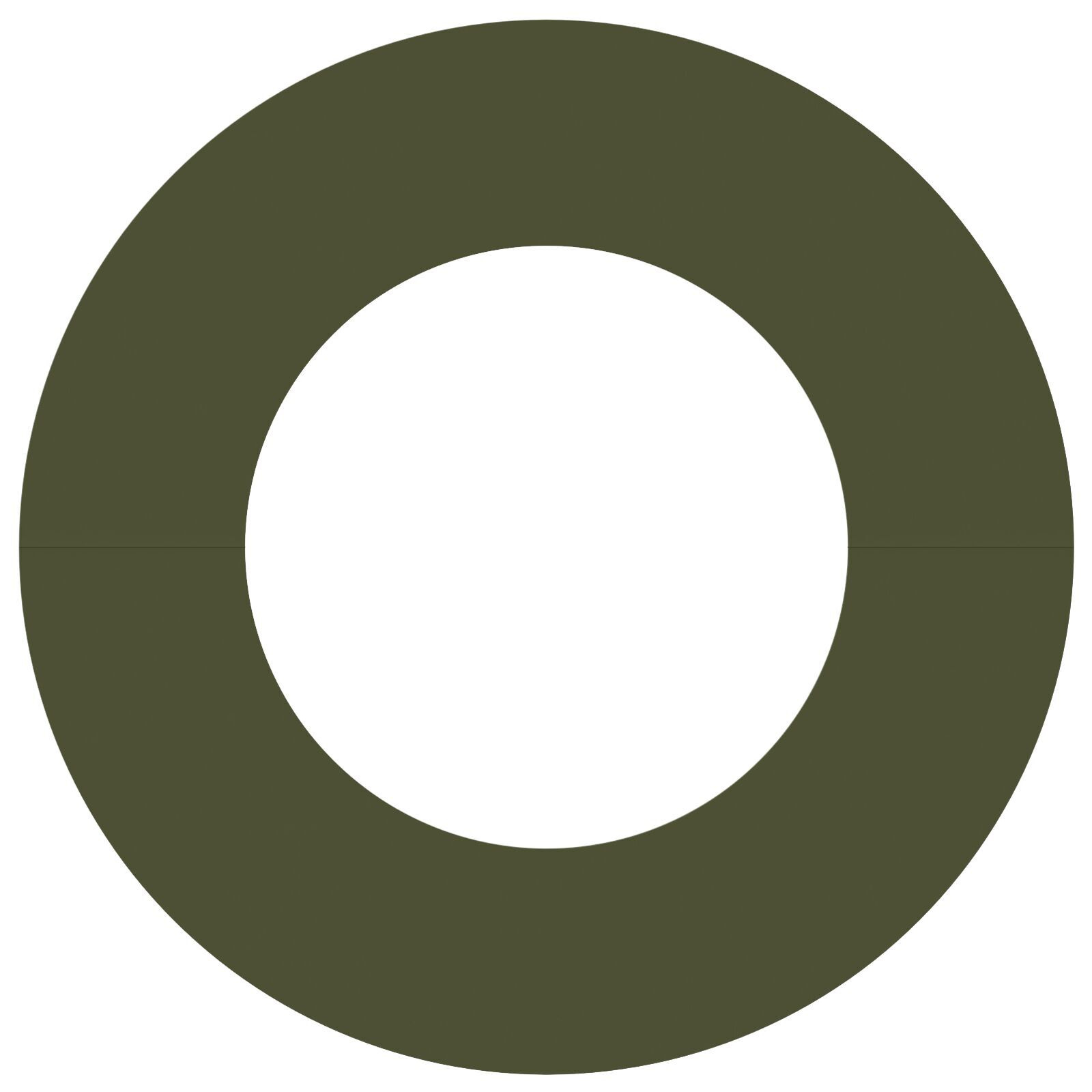 VidaXL Kunststof Plantenpot Olijfgroen Kunststof Groot